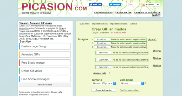 Picasion.com Es Una Aplicación Online Para Crear Gif
