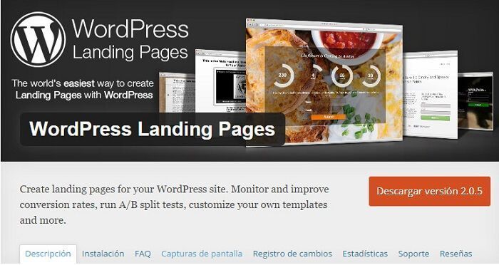 How to create landing pages with a free WordPress plugin?