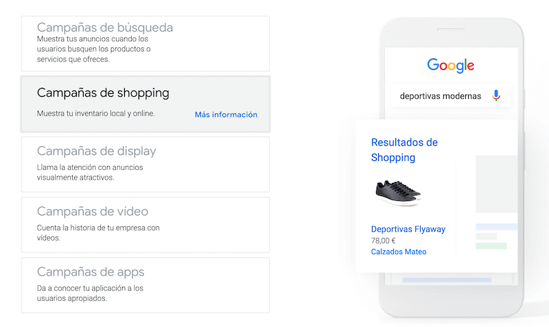 Campañas de Shopping en Google Ads