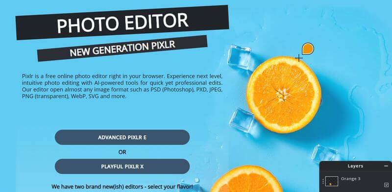 Pixlr, Best Graphic Design Programs example