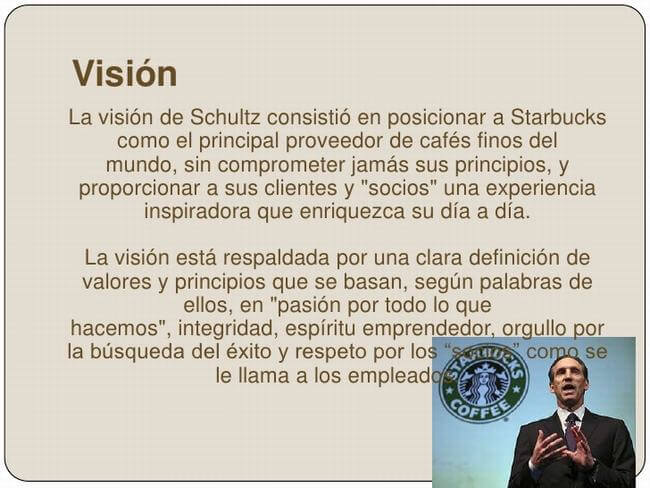 Visión de Starbucks - Misión, visión y valores de una empresa