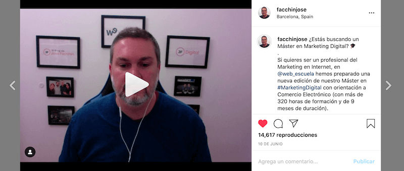 Utiliza vídeos en tu estrategia de Marca en Instagram