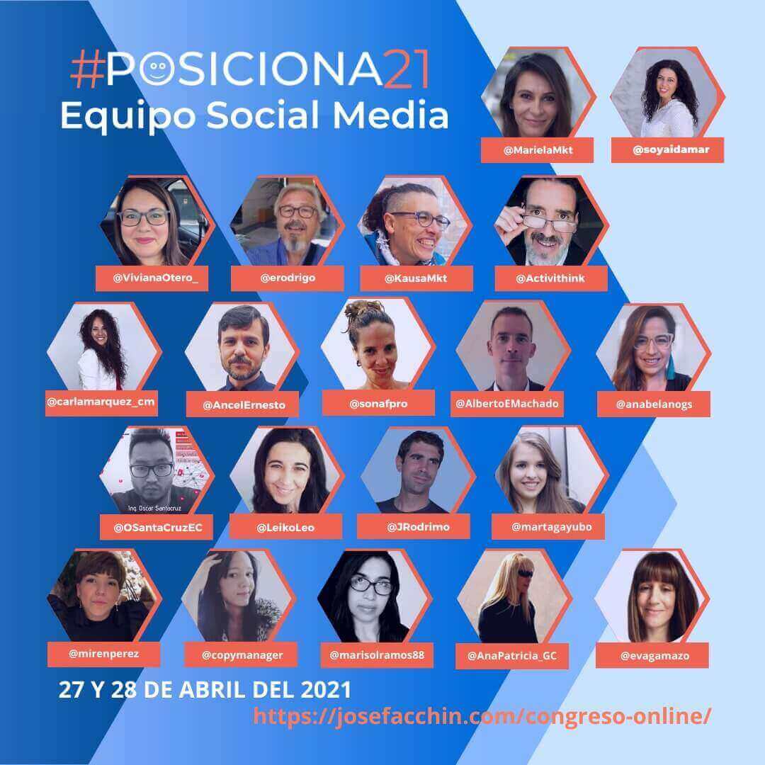 Equipo de Social Media #Posiciona21