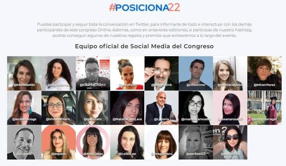 Equipo De Social Media #Posiciona22