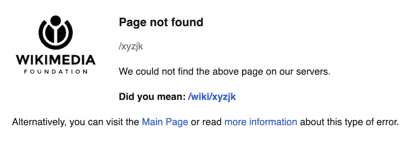Ejemplo De Error 404 Not Found En Wikipedia