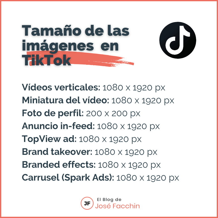 Tamaño de las imágenes para TikTok 