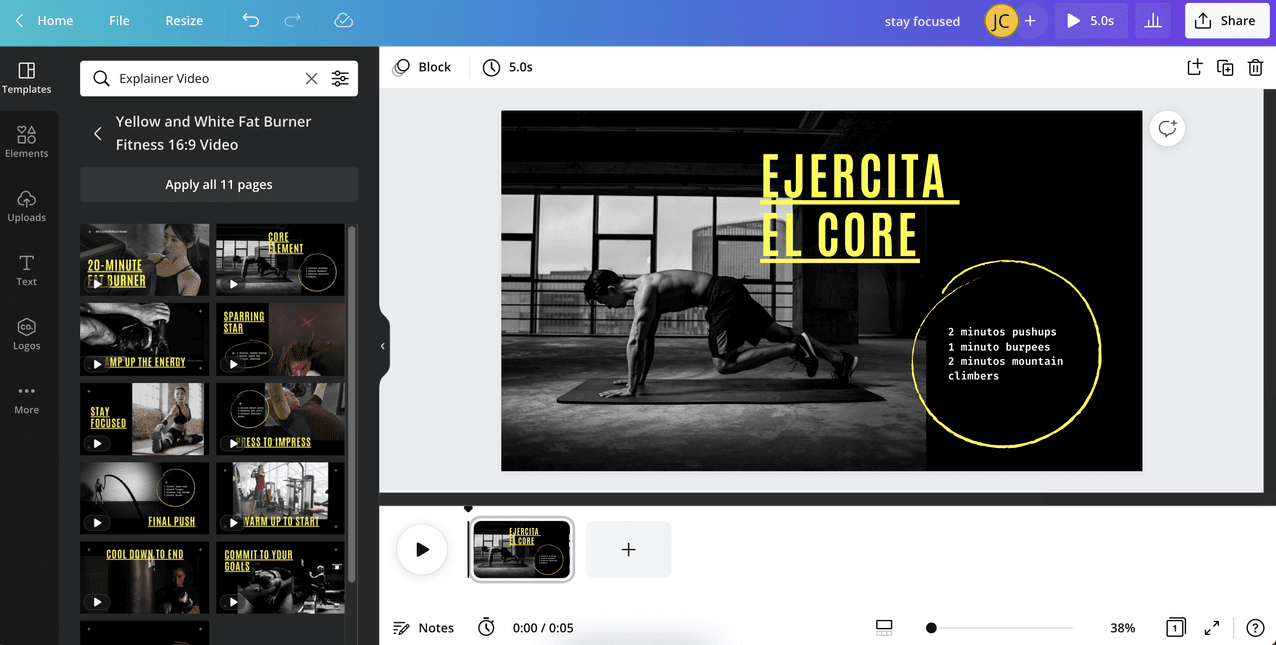 Canva editor video gratis