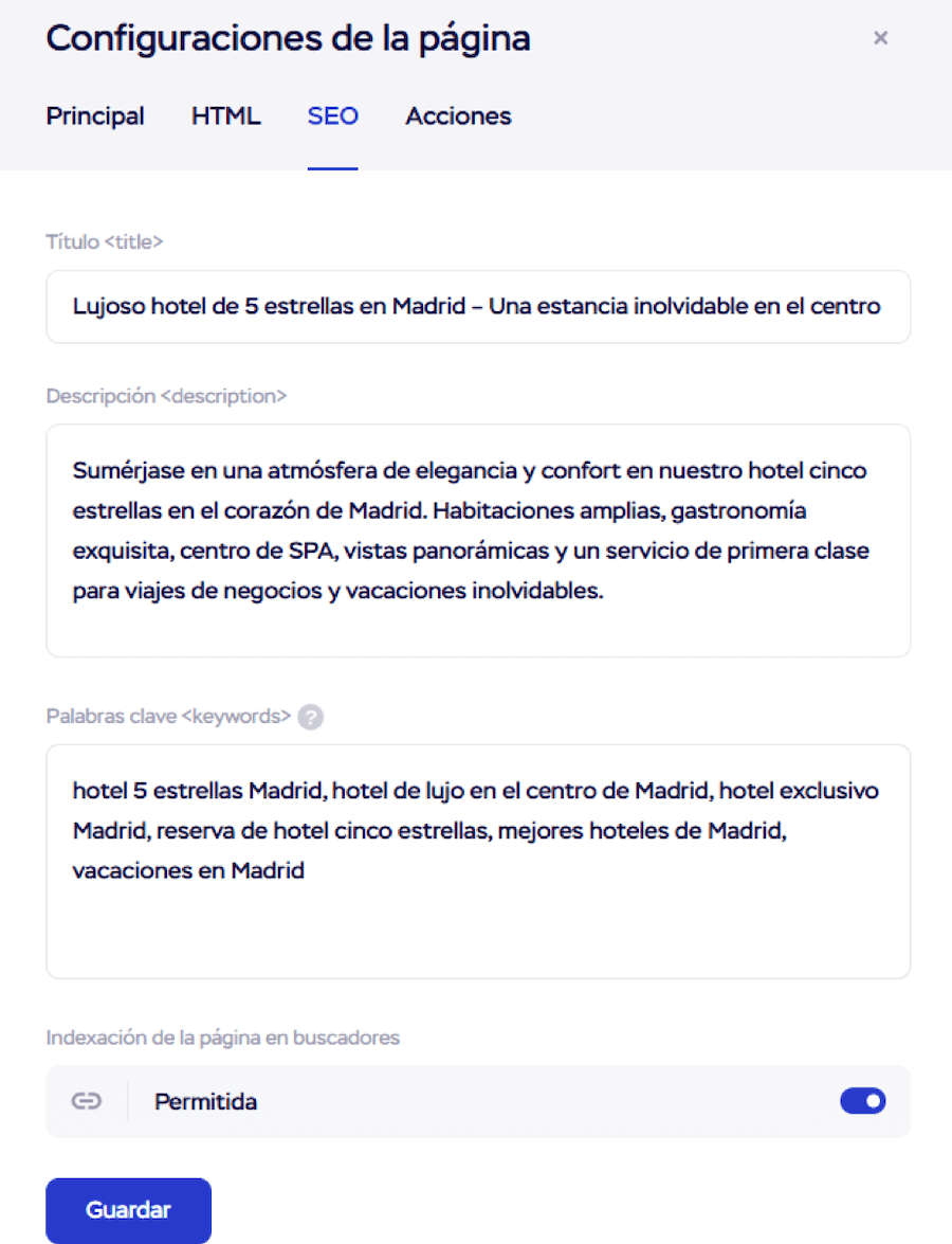 Optimización para SEO