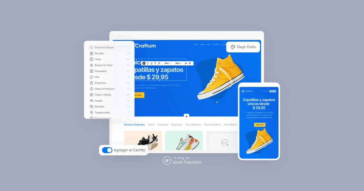 José Facchin - ¿Qué es Craftum y cómo funciona este constructor de sitios web todo en uno?